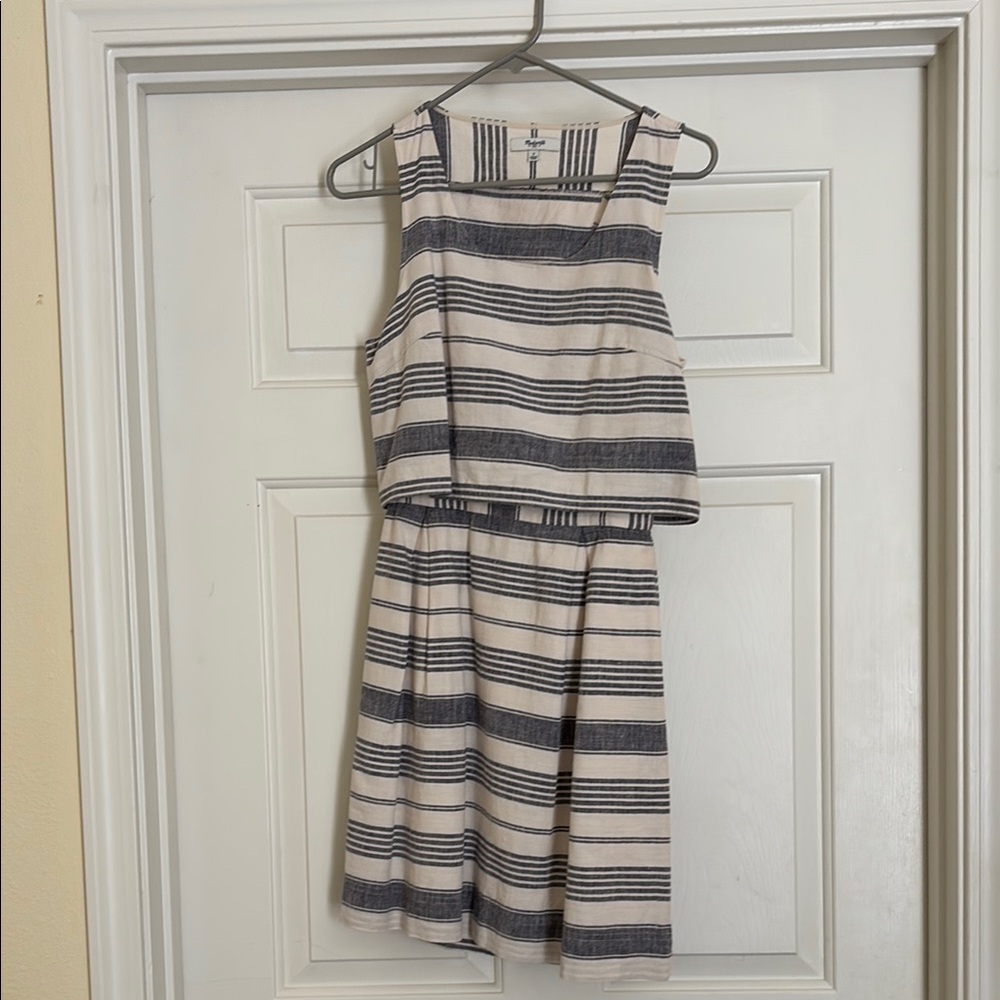 Madewell Blue and White Striped Dress